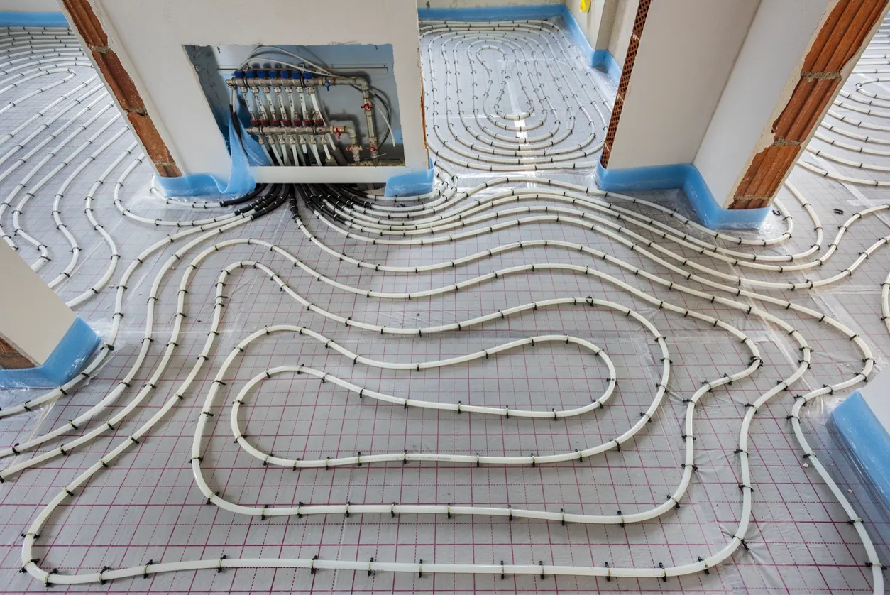 Plancher chauffant résersible